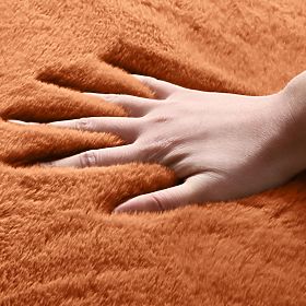 Covor de mătase Rabbit - Cărămiziu