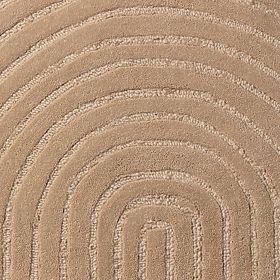 Covor dreptunghiular Isla, arce, tuftat, lână, bej închis, Dimensiune covor: 190x290, lectus