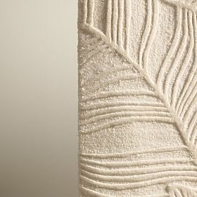 Covor dreptunghiular Mona tuftat, lână, crem, frunze, Dimensiune covor: 190x290, lectus