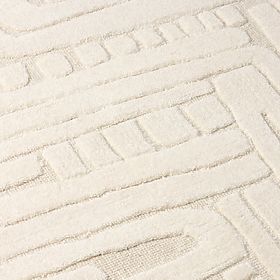 Covor dreptunghiular Sophia, tuftat, bumbac, crem, Dimensiune covor: 120x180, lectus