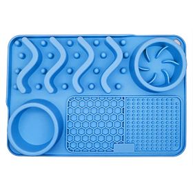 COVORAȘ LICK PENTRU ÎNCETINIREA MÂNCĂRII ALBASTRU