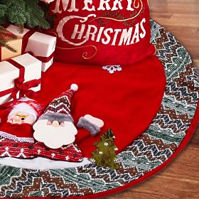 Covoraș roșu pentru brad YX22025 80 cm, Tutumi