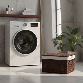 Cufăr din răchită 65L 56x34x34 cm maro