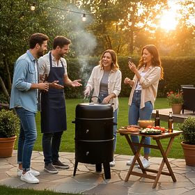 Cuptor grătar afumătoare de grădină FUMARO