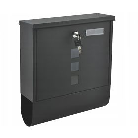 Cutie poștală cu suport pentru ziare din oțel galvanizat