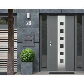 Cutie poștală pentru scrisori și ziare din oțel inoxidabil, MODERNHOME