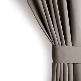 Draperie RESTILO BLACKOUT culoare bej, șerpa pentru prindere, stil clasic, bandă, material blackout 