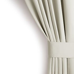 Draperie RESTILO BLACKOUT culoare crem, stil clasic, inele argintii, material bl