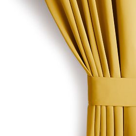 Draperie RESTILO BLACKOUT culoare muștar, stil clasic, inele argintii, material