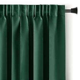 Draperie RESTILO BLACKOUT culoare verde sticlă, stil clasic, bandă multifuncțională, material black