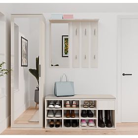 Dulap Deschis pentru Pantofi TALLIN BEJ CĂȘMIR pentru Hol