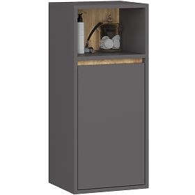DULAP SUSPENDAT PENTRU BAIE VAMI W35 1D 1W GRAFIT GRI / STEJAR ARTISAN