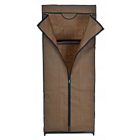 Dulap textil cu raft Fela - maro închis