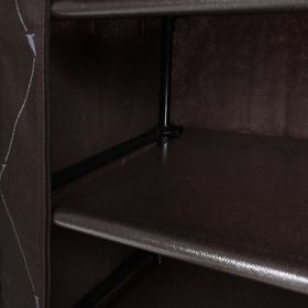 Dulap textil pentru încălțăminte Vitto - maro