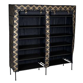 Dulap textil pentru pantofi Gabi - carouri
