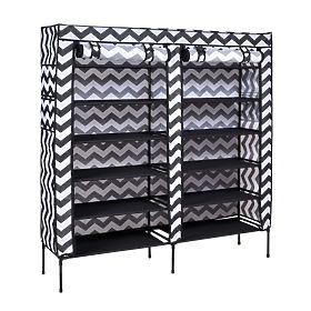 Dulap textil pentru pantofi Gabi - zebră
