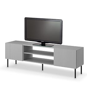 Dulap TV ASENSIO RTV-1 180 cm gri deschis, picioare: negre (1p=1buc)