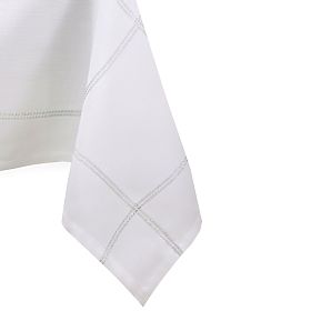 Față de masă ANTONY culoare albă model neted clasic 130x160 ameliahome