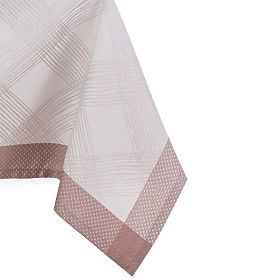 Față de masă MILLUZA crem metalizat motiv clasic 140x300 ameliahome