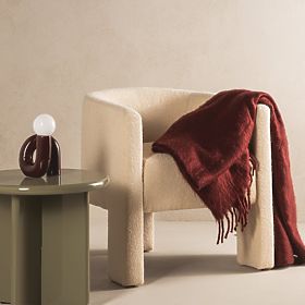 Fotoliu de relaxare Lorraine, bej, boucle