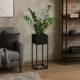 Ghiveci loft Concove 60 cm negru