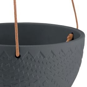 Ghiveci LOKAI culoare neagră stil boho pentru interior ameliahome