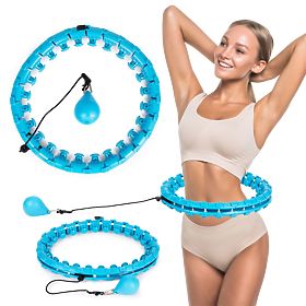 Hula hoop cu element de masaj și greutate suplimentară pentru exerciții de fitness, MODERNHOME