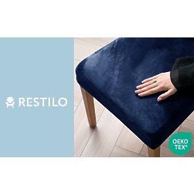 Husă pentru scaun RESTILO SENTO culoare indigo stil clasic neted