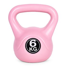 Kettlebell ganteră 6 kg pentru exerciții ganteră sferică greutate fitness roz ModernHome