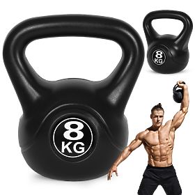 Kettlebell ganteră 8 kg pentru exerciții greutate sferică fitness ModernHome