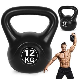Kettlebell greutate 12 kg pentru exerciții, bilă, greutate, sarcină, fitness ModernHome