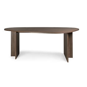 Masă cu blat neregulat Zeva 200 cm, Nuc lincoln