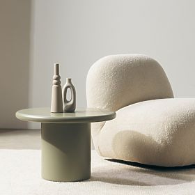 Masă de cafea Arce 60 cm, verde măsliniu, mată, lectus