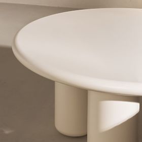 Masă de cafea Blair 60 cm, crem, mat