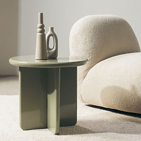 Masă de cafea Vivid 50 cm, olive, lucioasă, lectus