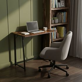 Masă de calculator pliabilă 80x45 cm masă pentru laptop loft nuc antic ModernHome, MODERNHOME