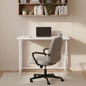 Masă de calculator pliabilă 80x45 cm suport laptop alb ModernHome, MODERNHOME