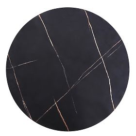 Masa de conferințe ANTICA blat - marmură neagră, cadru - negru (2p=1buc)
