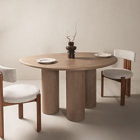 Masă de dining Vesper 140 cm, nuc