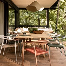 Masă de grădină extensibilă Castello, 200-295 cm, aspect de tec, lemn de salcâm FSC