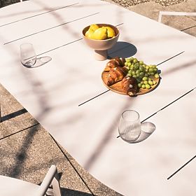 Masă de grădină extensibilă Marinelli II 230-300 cm, aluminiu, bej deschis