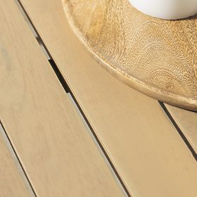 Masă de grădină Fioli rotundă 100 cm, lemn de salcâm FSC, albă