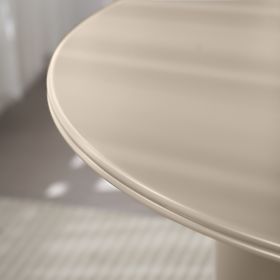 Masă de sufragerie Kairo 120 cm, rotundă, bej închis