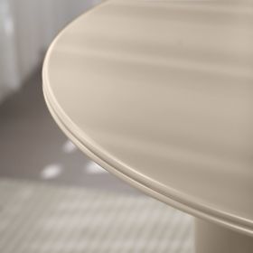 Masă de sufragerie Kairo 120 cm, rotundă, bej închis