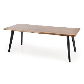 Masă extensibilă DICKSON 120-180/80 cm, blat - natural, picioare - negre (2p=1buc), Halmar