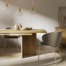 Masa extensibilă Jose 140-200 cm, dreptunghiulară, Stejar Cremona Torro, lectus