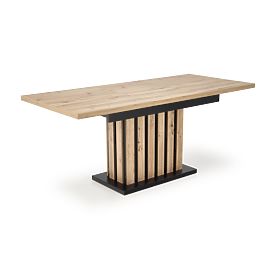 Masa extensibilă LAMELLO 160-210/90 cm stejar artisan/negru