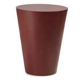 Masă laterală Eclipso, 40 cm, maro-bordo, lucioasă