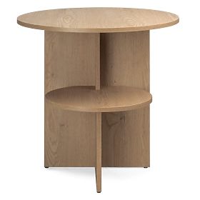 Masă laterală rotundă Yaso, Stejar Cremona Torro