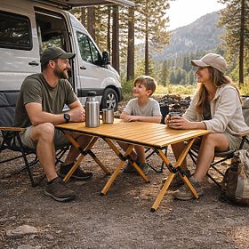 Masă pliabilă turistică 120x60 cm camping cu geantă MultiGarden, MultiGarden